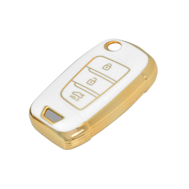 TPU Key Cover Case Shell Hyundai accessories Elantra accessories Solaris accessories Tucson accessories i30 accessories i35 accessories i40 accessories  Flip Key Protector Holder. غطاء حماية لمفتاح هايونداي