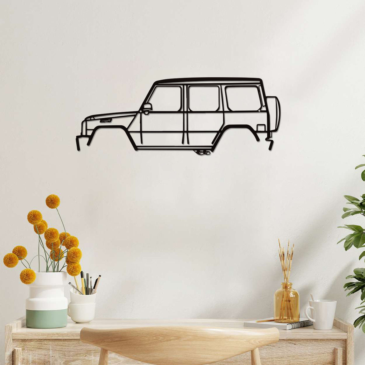 1pc, Metal Wall Art G63 Car Silhouette Wall Art Indoor Bedroom Home Outdoor Wall Decor Gift For Car Lovers SUV  قطعة ، جدار الفن المعدني G63 سيارة صورة ظلية جدار الفن غرفة نوم داخلية المنزل في الهواء الطلق جدار ديكور هدية لمحبي السيارات SUV