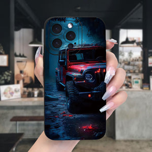 Creative Design Car Print iPhone Case حافظة آيفون بطبعة سيارة بتصميم مبتكر
