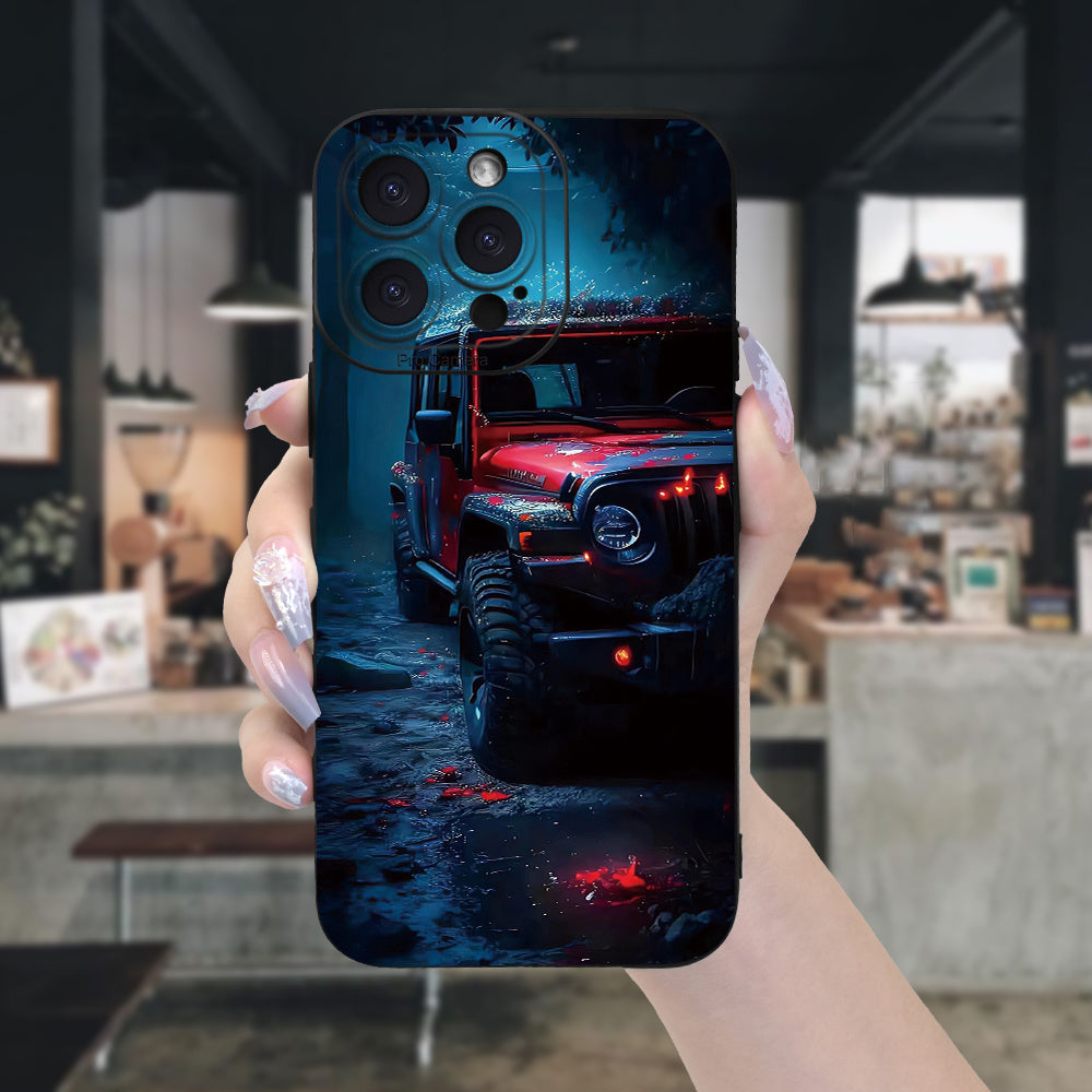 Creative Design Car Print iPhone Case حافظة آيفون بطبعة سيارة بتصميم مبتكر