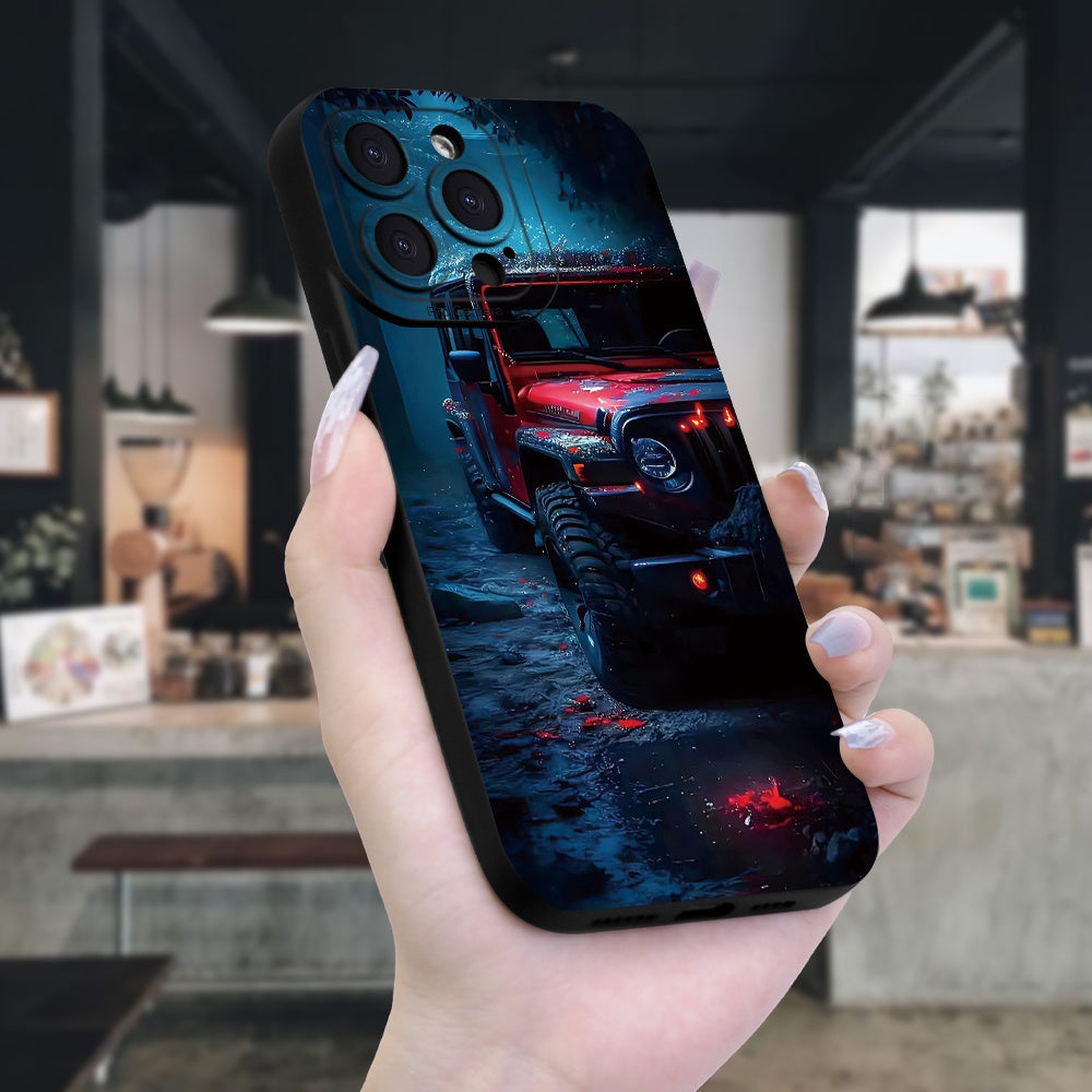 Creative Design Car Print iPhone Case حافظة آيفون بطبعة سيارة بتصميم مبتكر