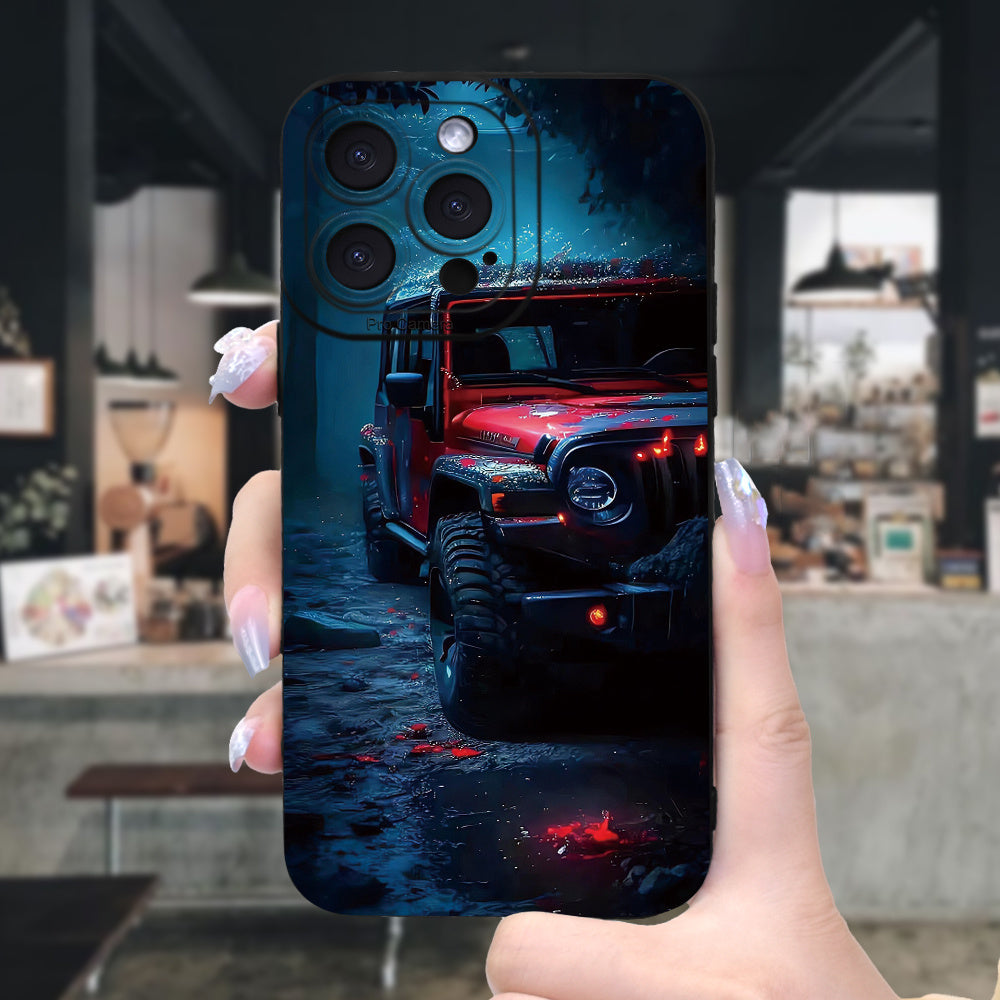 Creative Design Car Print iPhone Case حافظة آيفون بطبعة سيارة بتصميم مبتكر