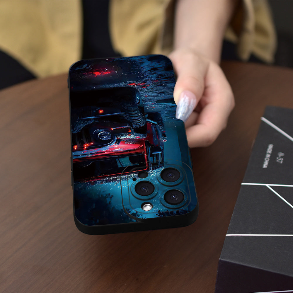 Creative Design Car Print iPhone Case حافظة آيفون بطبعة سيارة بتصميم مبتكر