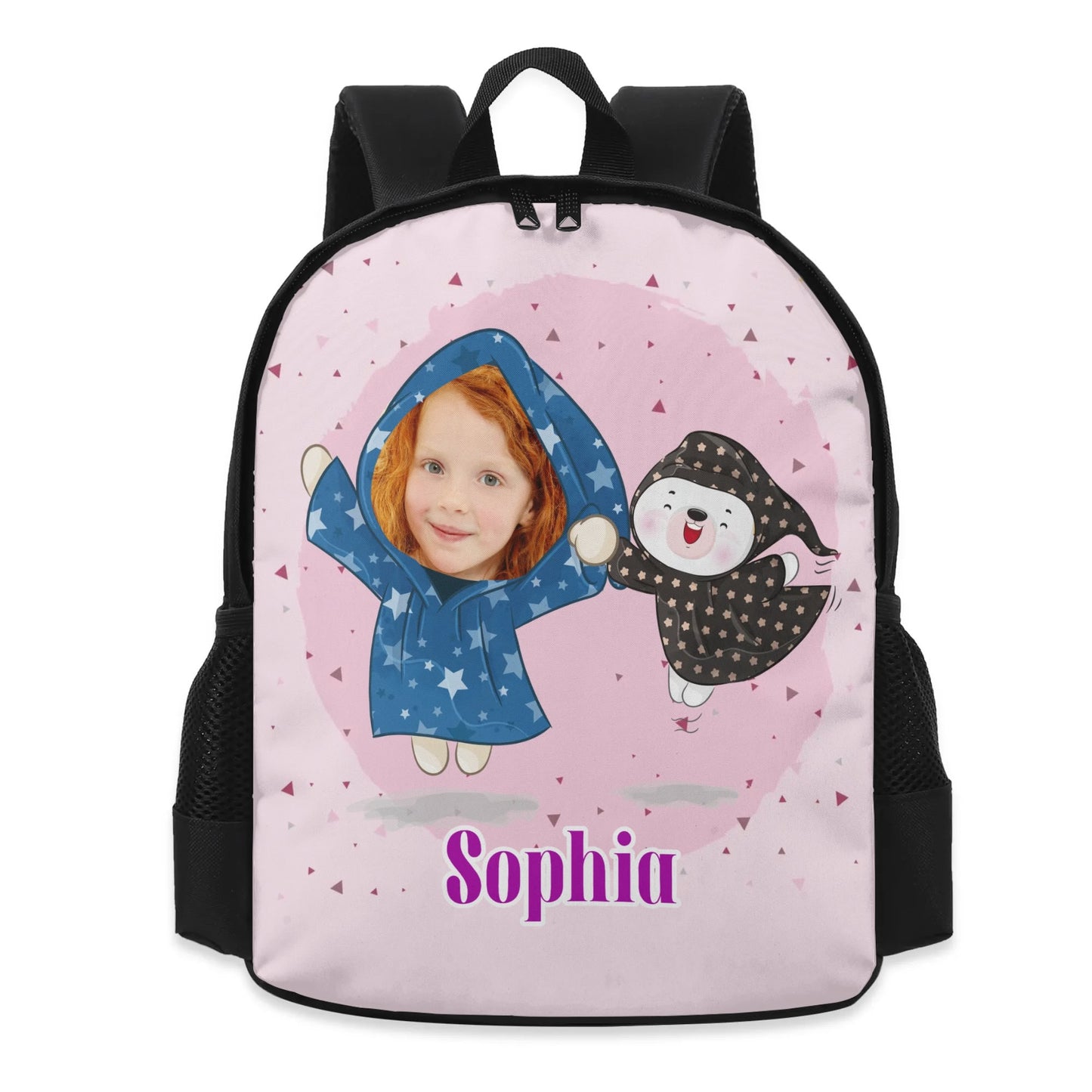 Durable 300D 13 Inch Kids School Backpack with customized cartoon  شنطة مدرسة للبنات الشاطرات مع كاريكاتير  لابنتك