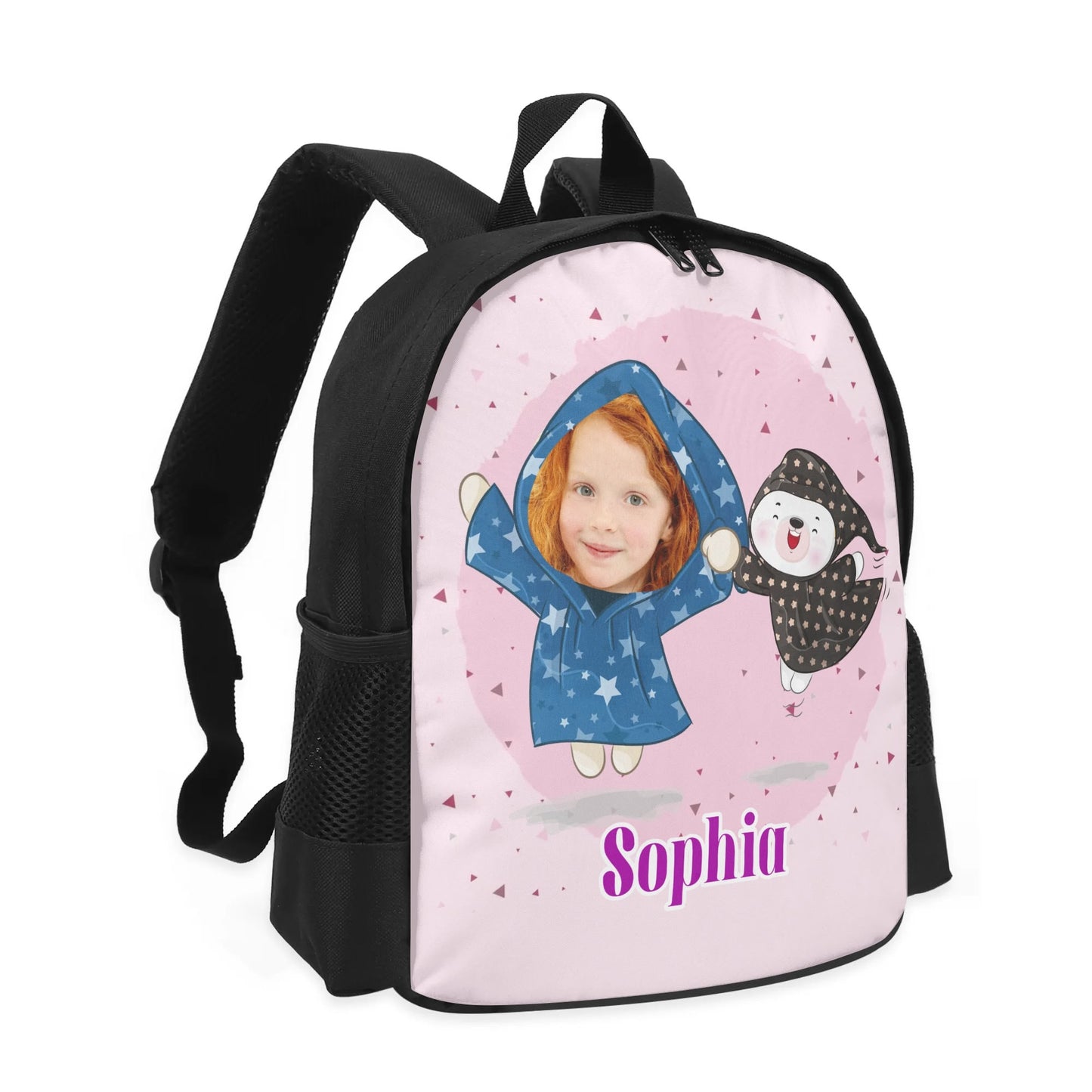 Durable 300D 13 Inch Kids School Backpack with customized cartoon  شنطة مدرسة للبنات الشاطرات مع كاريكاتير  لابنتك