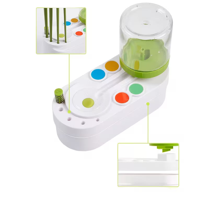 Alayjah, 2025 Expandable Paint Brush Rinser & Tray, Water Circulation Cleaner for All Paint Types منظف فرشاة دهان قابل للتوسيع 2025 مع صينية ومرشح مياه لجميع أنواع الطلاء