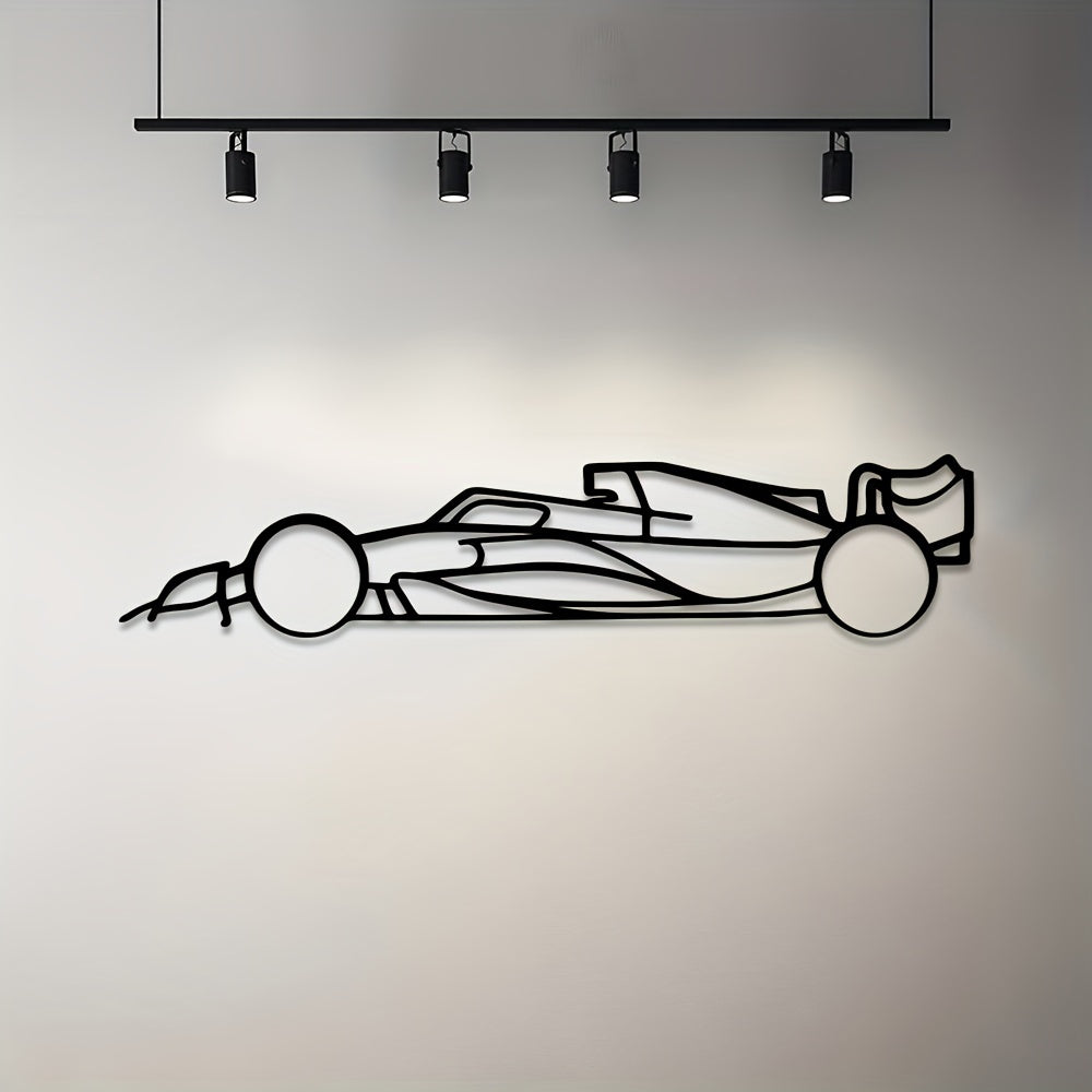 Metal Formula Racing Car Wall Art لوحة فنية جدارية لسيارة سباق الفورمولا المعدنية