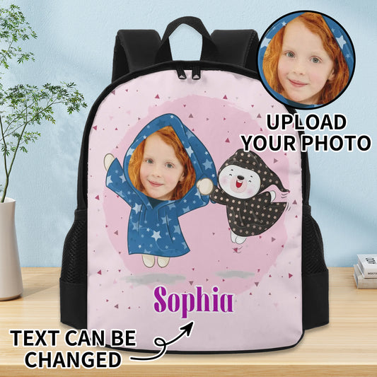 Durable 300D 13 Inch Kids School Backpack with customized cartoon  شنطة مدرسة للبنات الشاطرات مع كاريكاتير  لابنتك