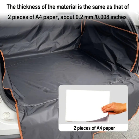 Waterproof & Scratch-Resistant SUV Trunk Mat – Durable 1-Piece Cargo Liner, Easy to Clean, Protects Against Dirt & Spills حصيرة صندوق SUV مقاومة للماء والخدوش – قطعة واحدة متينة، سهلة التنظيف، توفر حماية ضد الأوساخ والانسكابات.