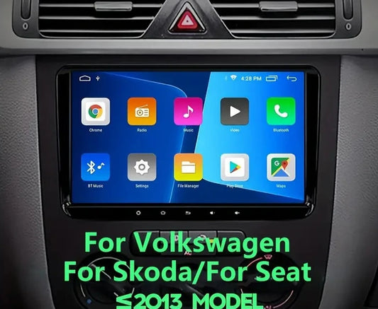 Carplay 9-inch Touchscreen Android Compatible with Volkswagen Skoda Seat كاربلاي شاشة اندرويد 9 انش تناسب فولكسفاجن سكودا سيات