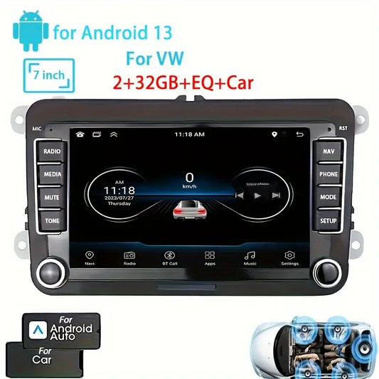 1 year warrantee ضمان سنة  Android Navigation Stereo Radio Button Touch Screen Compatible with Volkswagen and Skoda شاشة ترفية سكودا فولكسفاجن