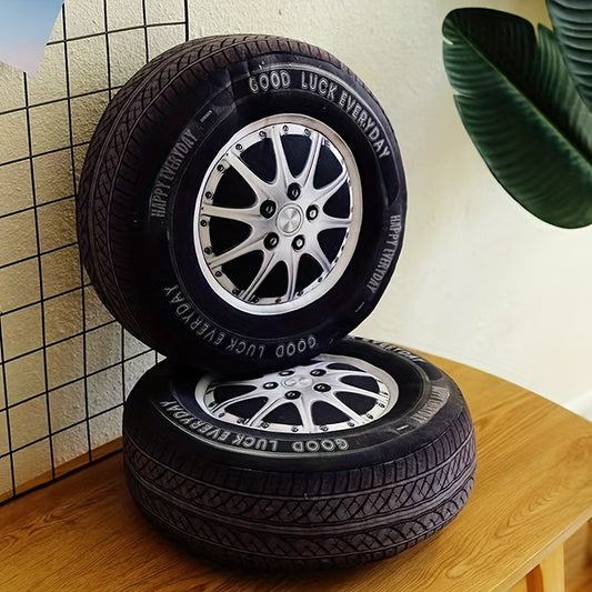 1pc Contemporary Car Tire Design  Pillow قطعة واحدة من وسادة بتصميم إطار السيارة المعاصر