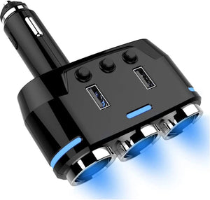 1 Year Warranty multi car cigarette outlet ضمان سنة موزع منفذ كهرباء سيارة ولاعة سجاير