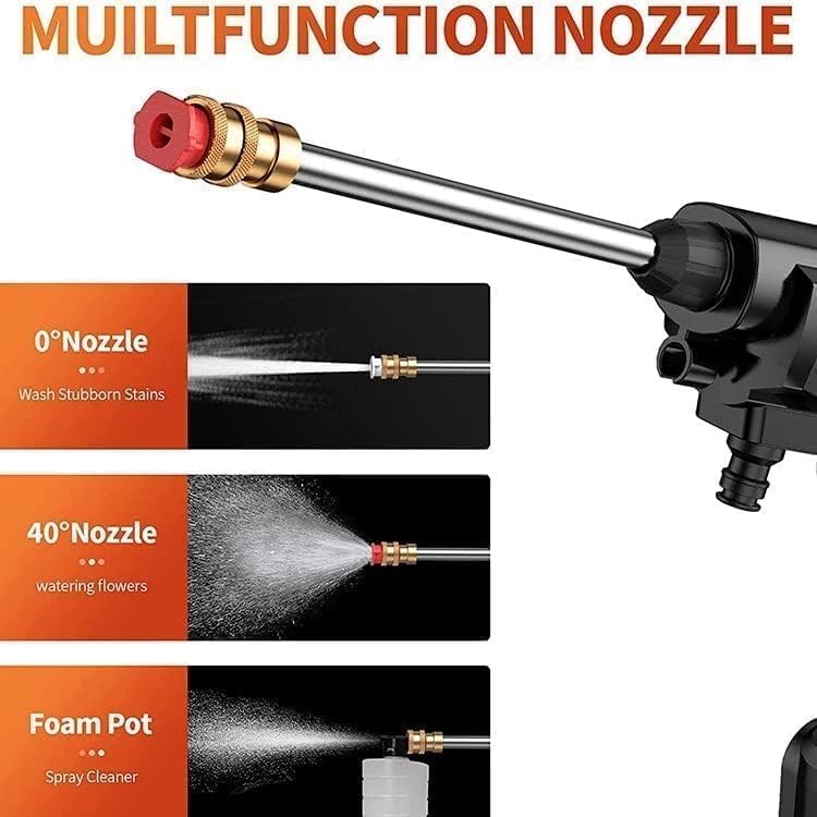 Cleaning Washing gun chargeable with accessories مسدس غسيل سيارات قابل للشحن مع اكسسوارات