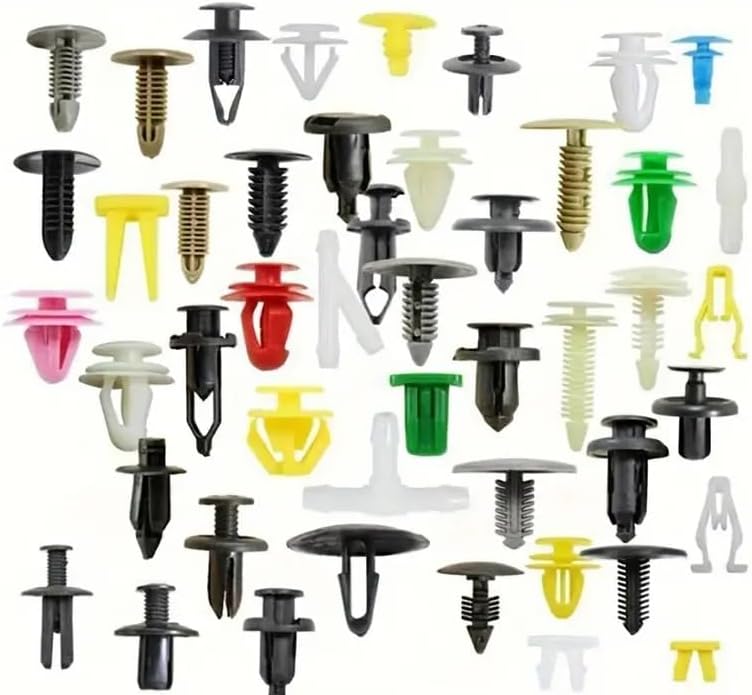 كليبات تثبيت السيارات، لتثبيت قطع السيارات، 100 قطعة Automotive Fastener Clips, Car Parts Fixing Kit, 100 Pieces