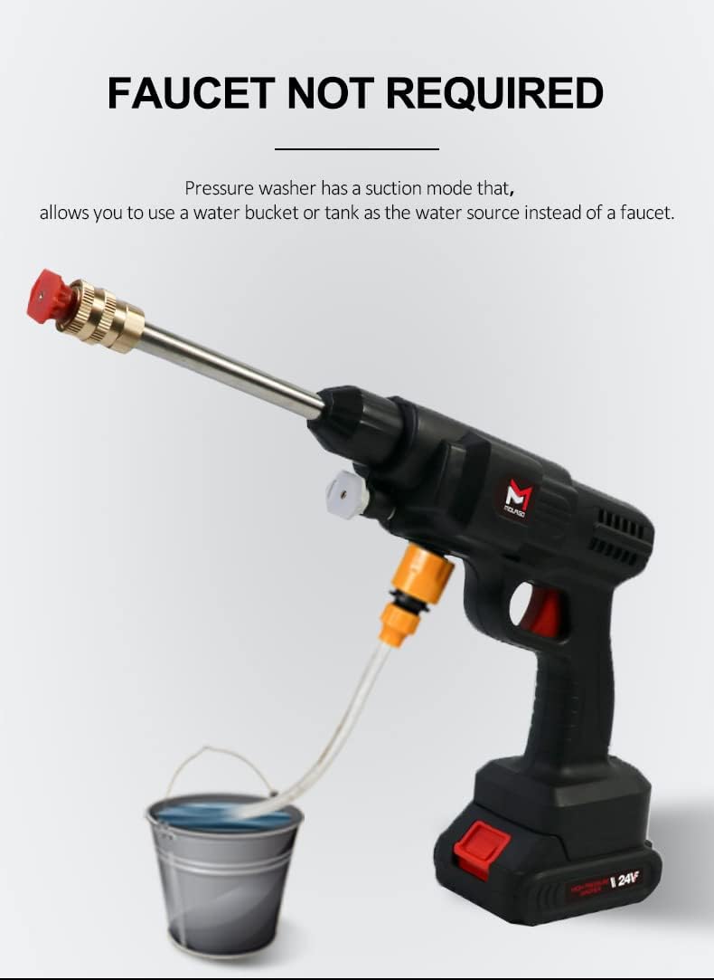 Cleaning Washing gun chargeable with accessories مسدس غسيل سيارات قابل للشحن مع اكسسوارات