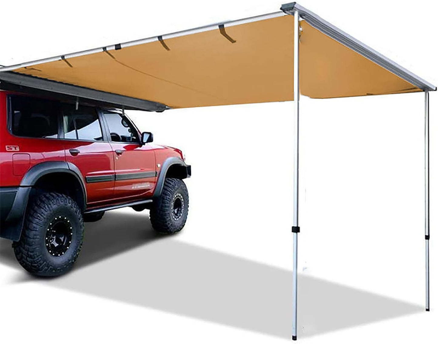 Alayjah Car Pull-Out Roof Rack Shade 2x3M, Waterproof, Easy Open/Close, 3Y Warranty,With Tools and Bracketsمظلة سقف سيارة قابلة للسحب 2×3 متر، مقاومة للماء، سهلة الفتح والإغلاق، ضمان 3 سنوات، مع الأدوات والحوامل