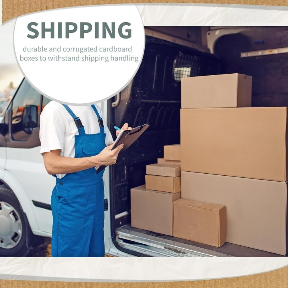 Alayjah Pack of 5 Large Moving Boxes 45x45x70cm Double Wall Heavy Duty 30kg Capacityطقم 5 صناديق نقل كبيرة 45×45×70 سم مزدوجة الجدار شديدة التحمل سعة 30 كجم