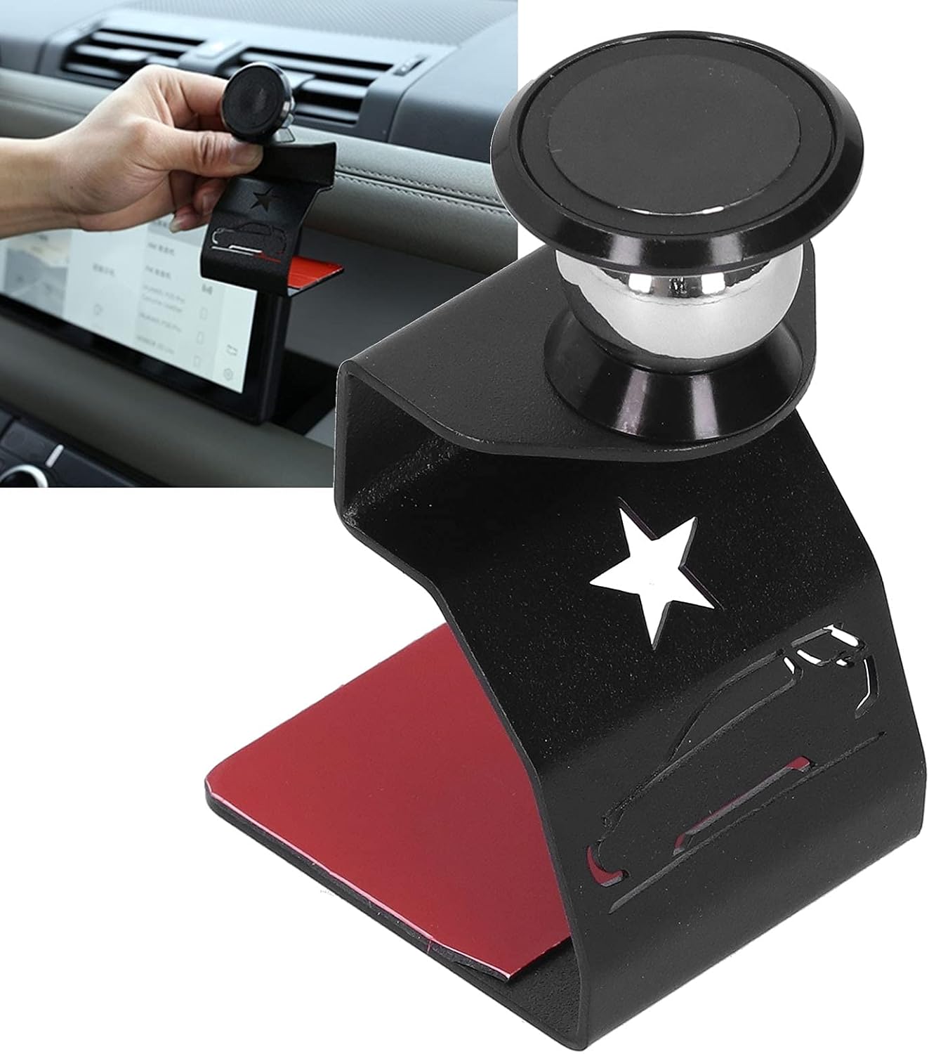 Alayjah Car Air Vent Phone Holder,1 Pc, Easy Install, Fits Land Rover Defender 2020-2021 حامل هاتف للسيارة على فتحة التكييف، قطعة واحدة، سهل التركيب، متوافق مع لاند روفر ديفندر 2020–2021