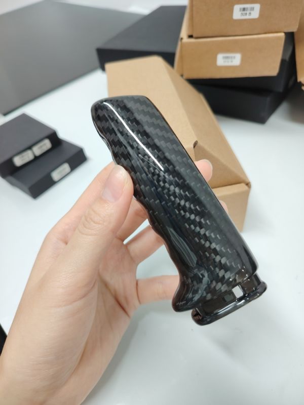 Compatible with Subaru Real carbon fiber Handbrake cover غلاف هاندبريك سوبارو كاربون فايبر