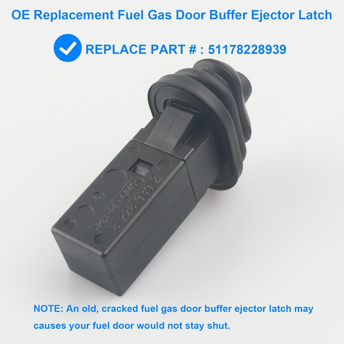 BMW E46 Coupe 1999-2005  بي ام دبليو E46 كوبيه Fuel Gas Door Buffer Ejector Latch Release 51178228939
