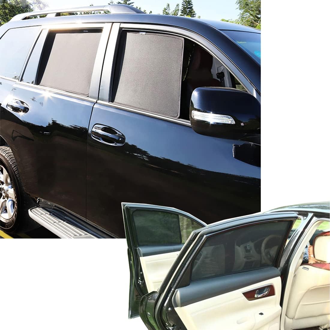 Compitable with Toyota Land Cruser Toyota Prado Nissan Patrol  Windows and Glass Blind Shade  شمسيات لاندكروزر وبرادو ونيسان