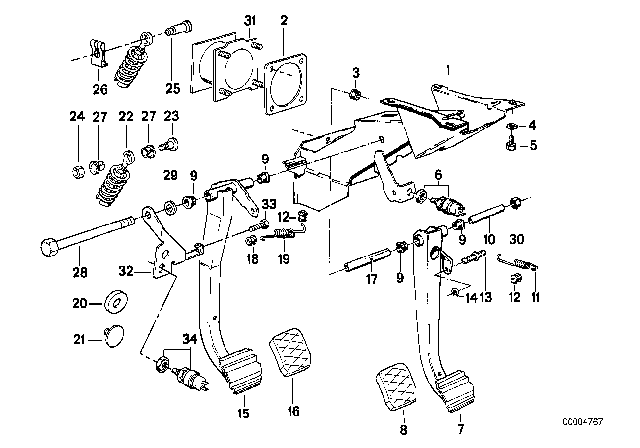 Refrance Templet Page BMW E30 1982-1993 Brake Pedal    بي ام دبليو دعسة الفرامل