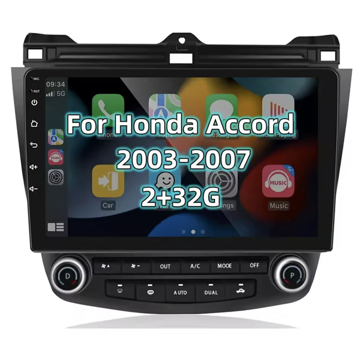 10inch monitor Android Carplay Multimedia System Compatible with Honda Accord 2003-2007 شاشة ضخمة 10انش اندرويد كاربلاي متوافق مع هوندا اكورد