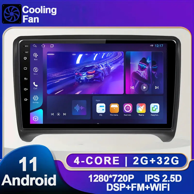 Android 11 Navigation Multimedia GPS Wifi Radio Warranty 1 year Compatible with Audi TT 2006 – 2014 شاشة ترفية ضمان سنة اودي تي تي