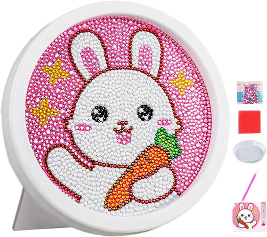 Alayjah, 5D DIY Diamond Painting Set with White Frame, 1 Pc, Educational Creative Drawing Toy for Kids, Fun Paste Art Kit ،  20200010 فصوص ثلاثية الأبعاد  مع إطار أبيض (Special Prices for Sellers اسعار خاصة للتجار )
