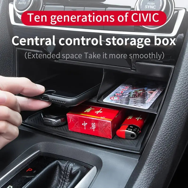 Centre Control Storage Box Compatible with Honda Civic  ادراج ترتيب الأغراض هوندا سيفيك