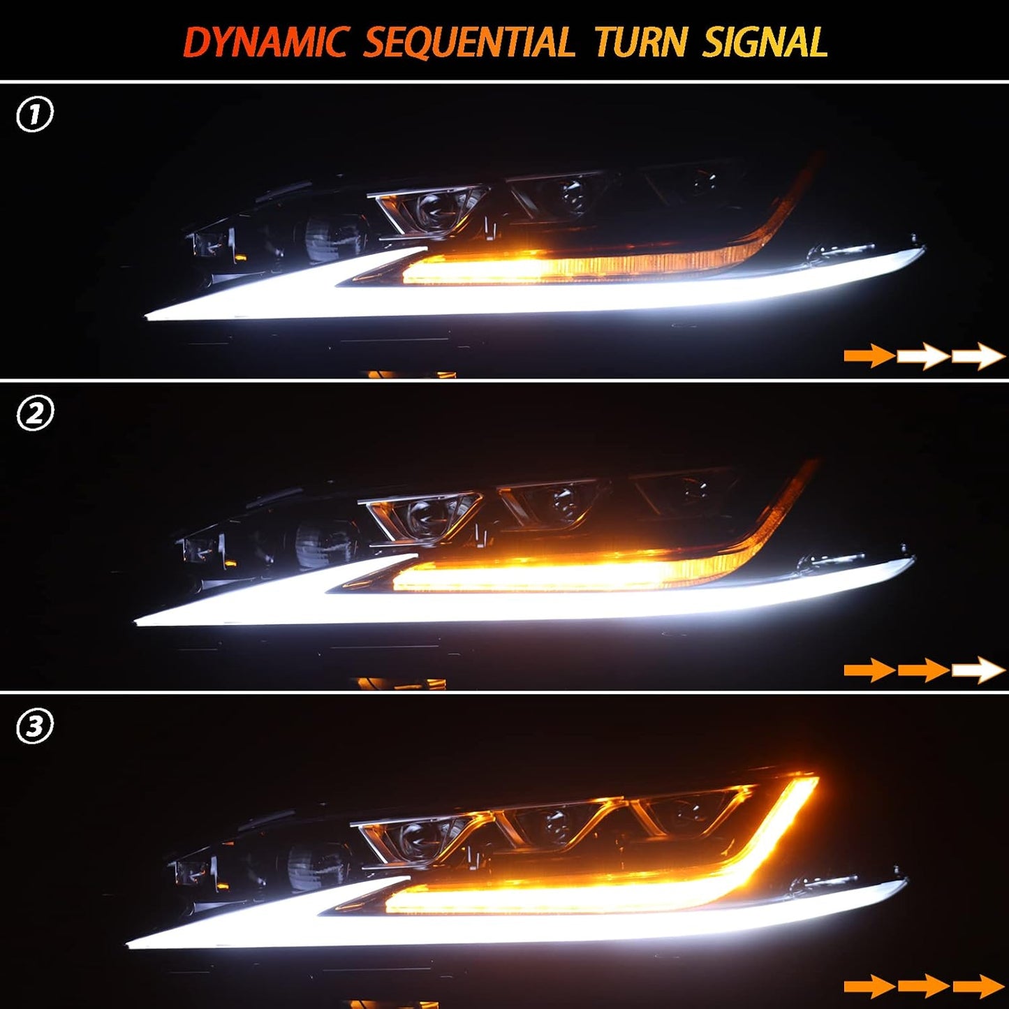 Very Rear Lexus ES headlights pair 2023 - 2025 Used Genuine