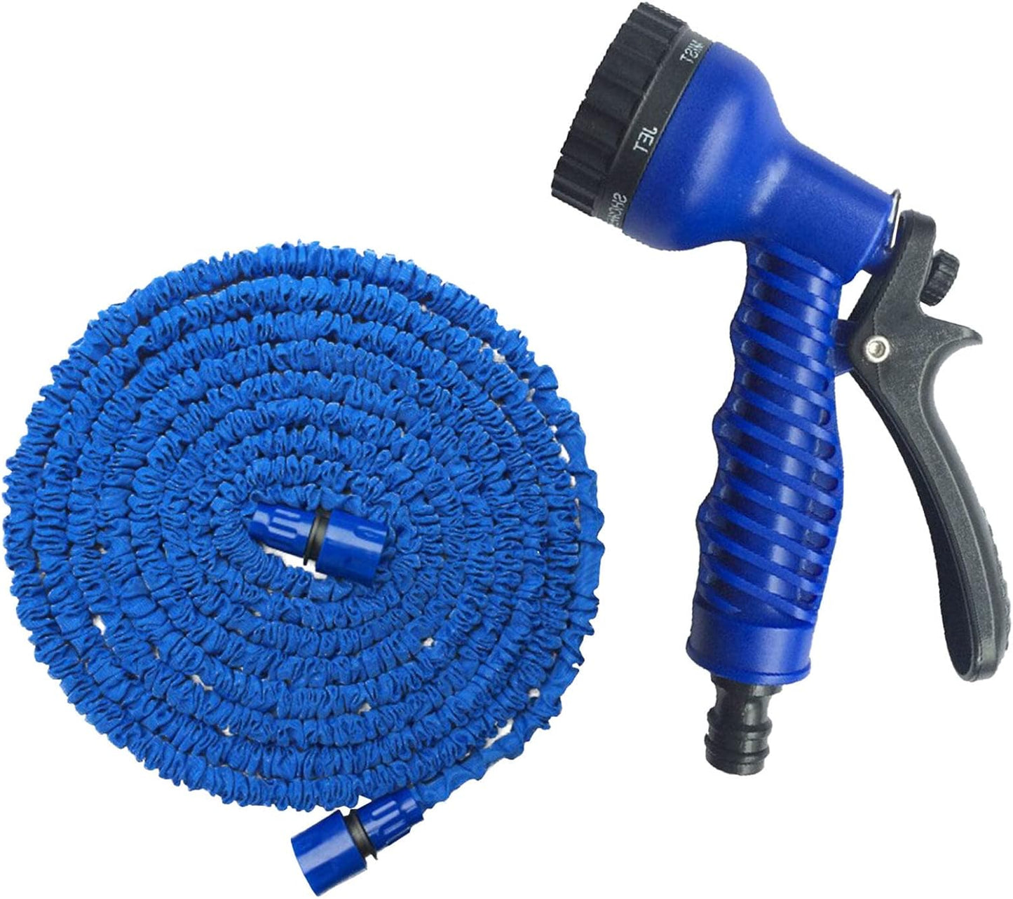 Expandable Cleaning Water Hose Flexible Lawn Hose with Connector for Car Washing خرطوم مياه قابل للتوسيع خرطوم مرن للحديقة مع موصل لغسل السيارات.