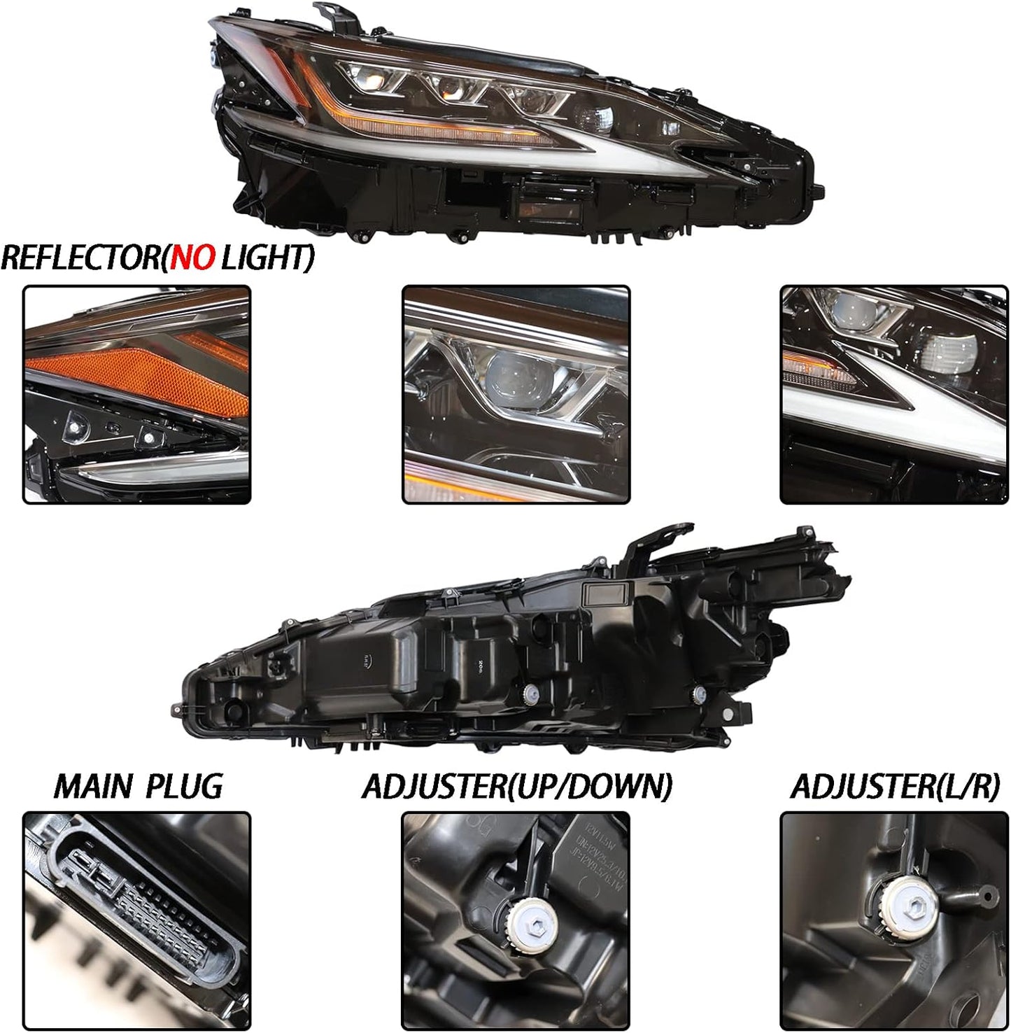 Very Rear Lexus ES headlights pair 2023 - 2025 Used Genuine