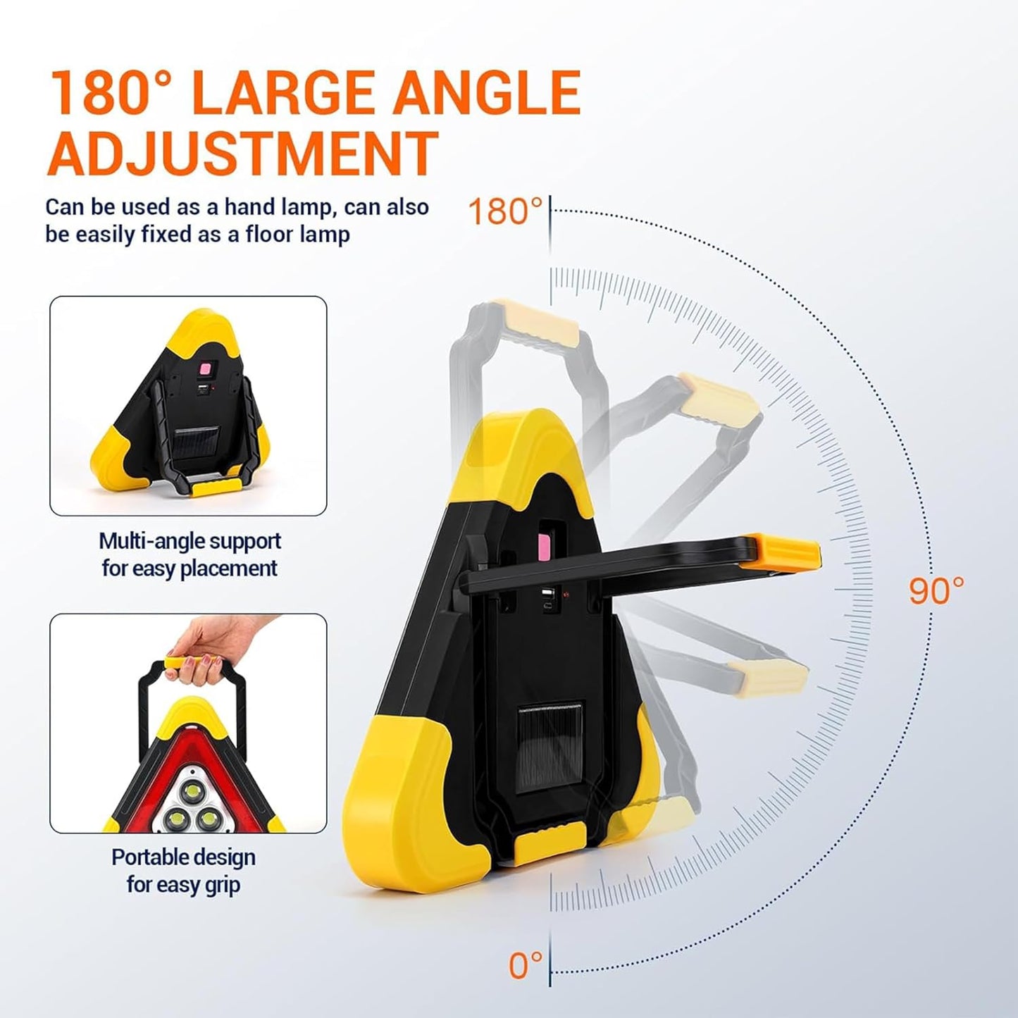 Car Safety Electronic Emergency Triangle 10700050 مثلث تحذير الإلكتروني للسيارة