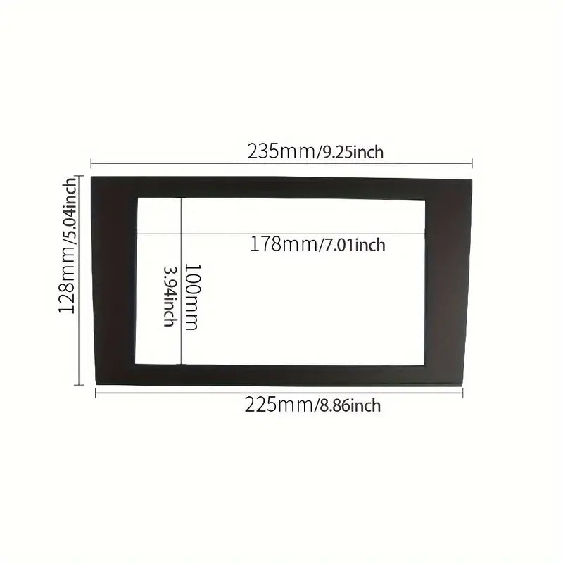 Double Din Car Radio Fascia Frame Compatible with Audi A4 2002-2006 A4 B7 2002-2007 Seat Exeo 2009+    سيات فريم مسجل شاشة اودي