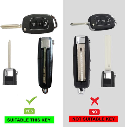 غطاء مفتاح هيونداي Key Cover for Hyundai Venue  Aura  Creta  Grand i10 Nios  Xcent  i-20  Elite i20 3 Buttons