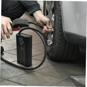 Portable Electric Air Compressor, 1 Piece, Tire Inflator Pump for Fast Emergency Use, Compact & Easy to Carry,Compact Size ضاغط هواء كهربائي محمول، قطعة واحدة، مضخة نفخ إطارات للاستخدام السريع في حالات الطوارئ، مدمج وسهل الحمل، بحجم صغير