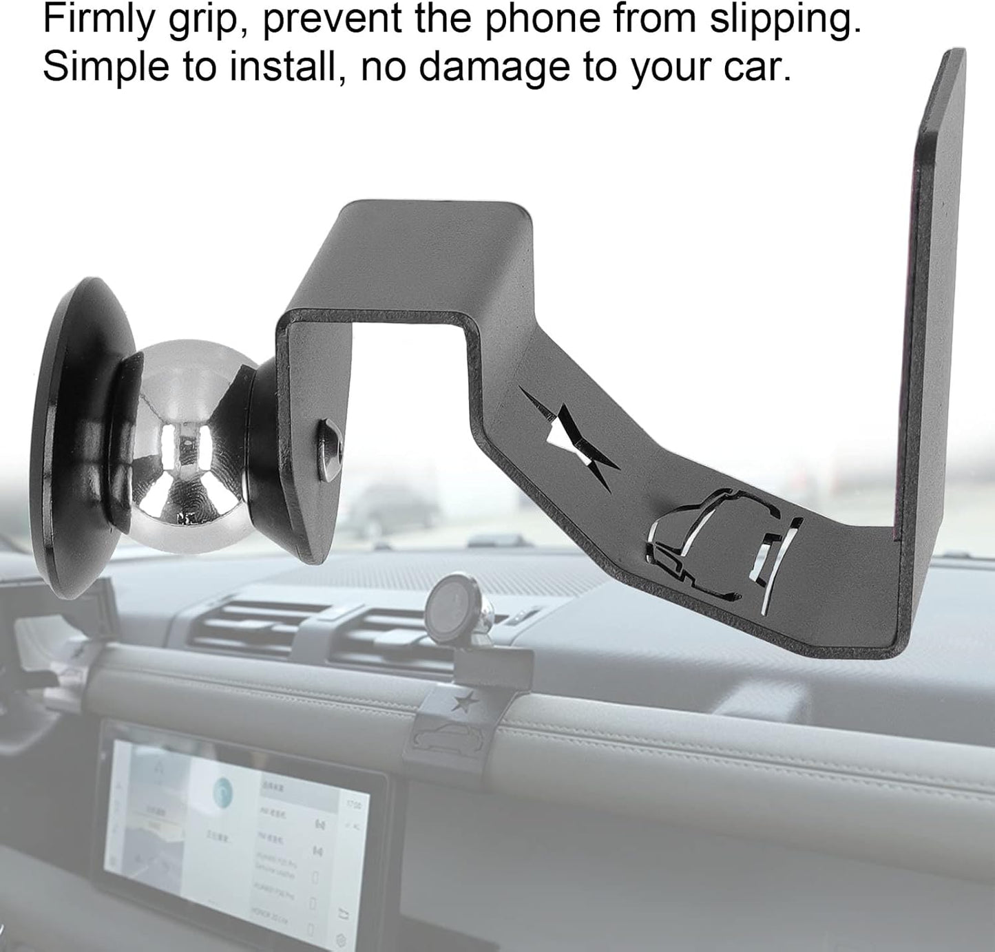 Alayjah Car Air Vent Phone Holder,1 Pc, Easy Install, Fits Land Rover Defender 2020-2021 حامل هاتف للسيارة على فتحة التكييف، قطعة واحدة، سهل التركيب، متوافق مع لاند روفر ديفندر 2020–2021