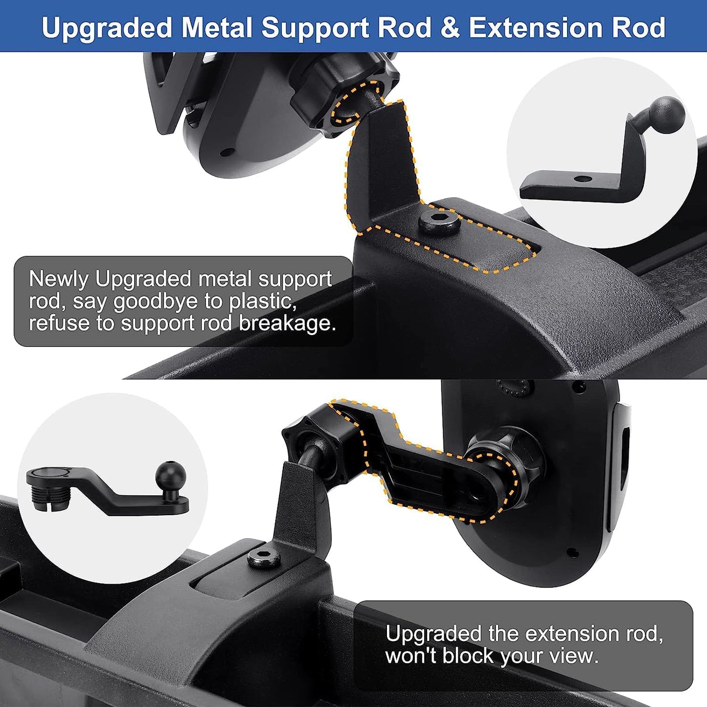 Phone Mount compatible with 2018-2023 Jeep Wrangler Gladiator حامل هاتف جيب رانجلر جلاديتور