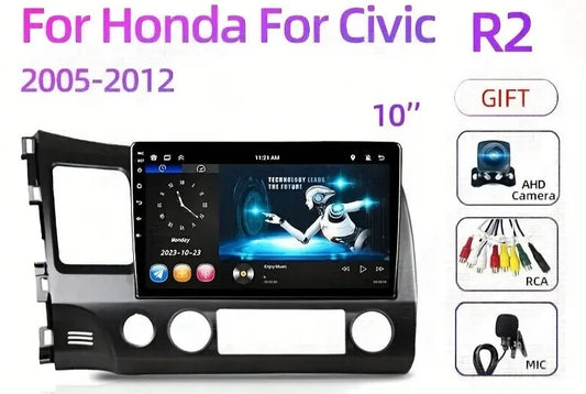 Multimedia Android 13 Navigation carplay Combatable with Honda Civic 8 2005 - 2012 شاشة اندرويد كاربلاي متواففة مع هوندا سيفيك