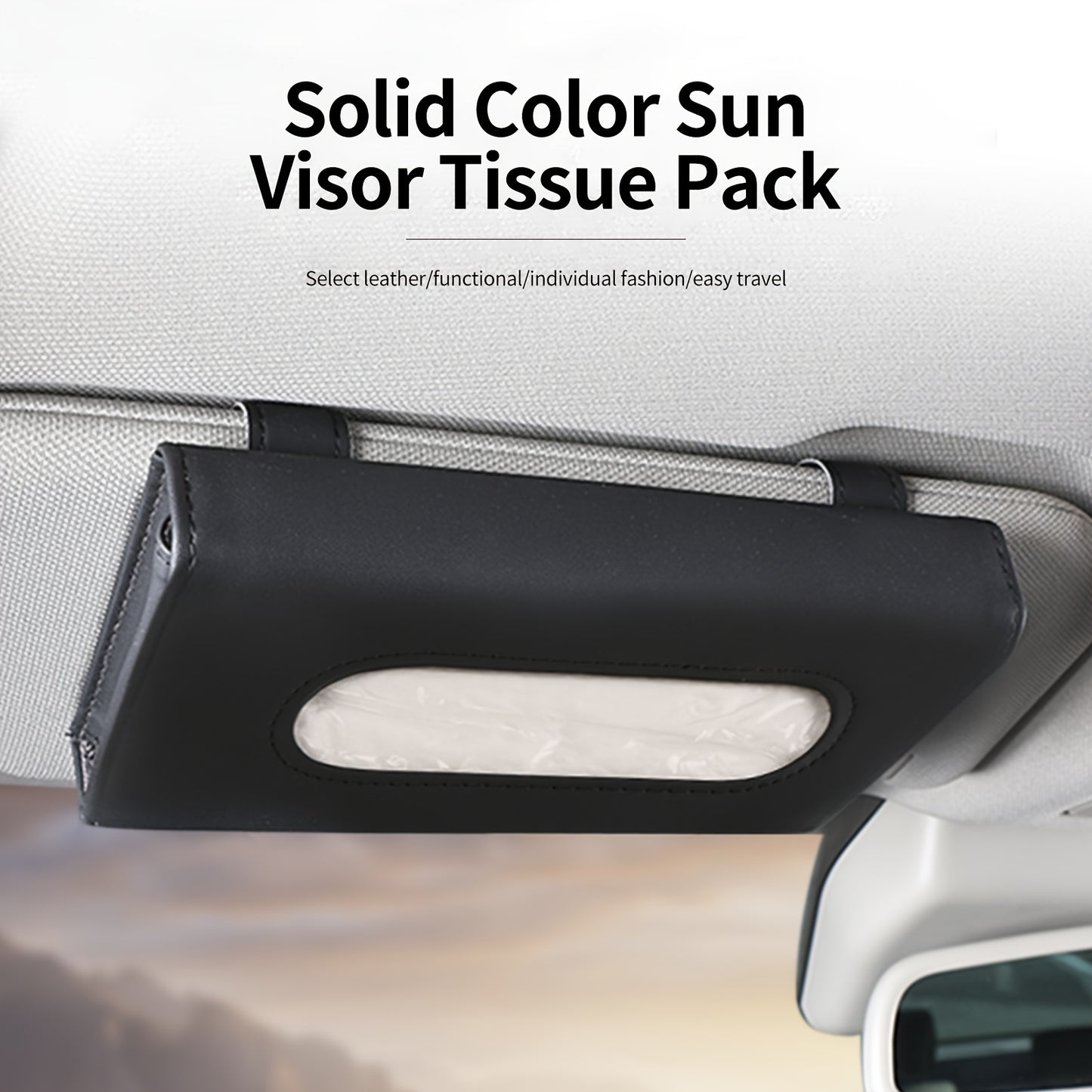 Automobile Sunshade Paper Towel Box Car - Mounted Fashion Pull-out Carton صندوق المناشف الورقية المظلة للسيارات - كرتون قابل للسحب على الموضة