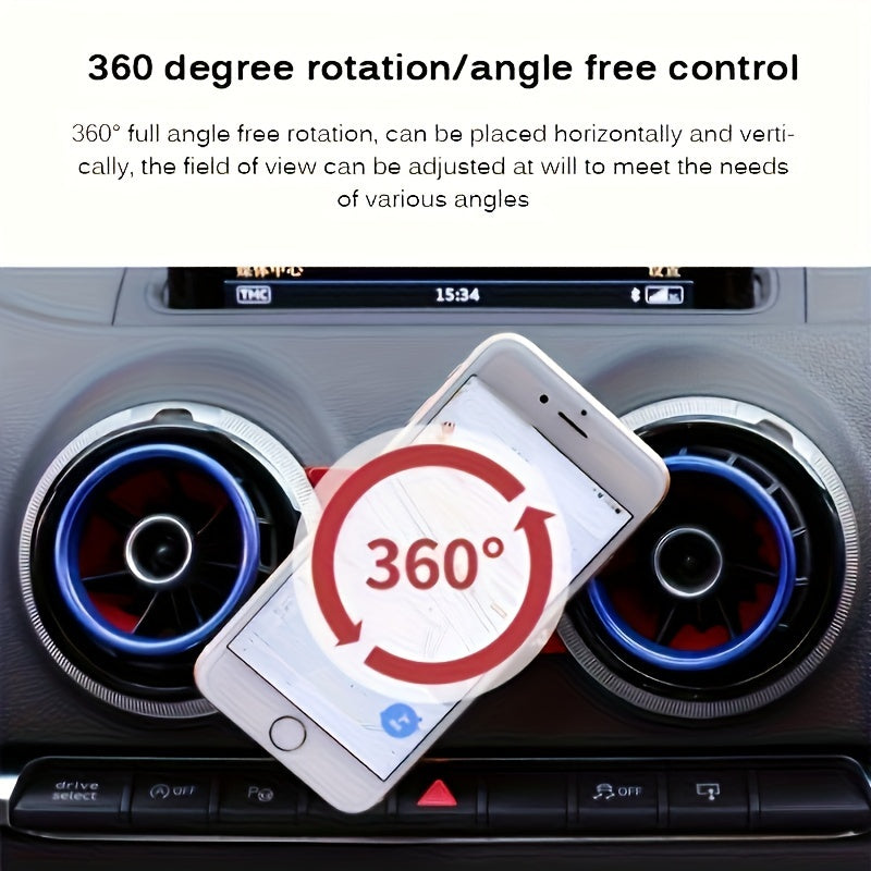 Magnetic Car Phone Holder Flip Cover Design 360° Free Rotation لـ فورد رابتور 2015-2018 حامل هاتف للملحقات المغناطيسية حامل هاتف مغناطيسي للسيارة تصميم غطاء قلاب دوران حر 360 درجة