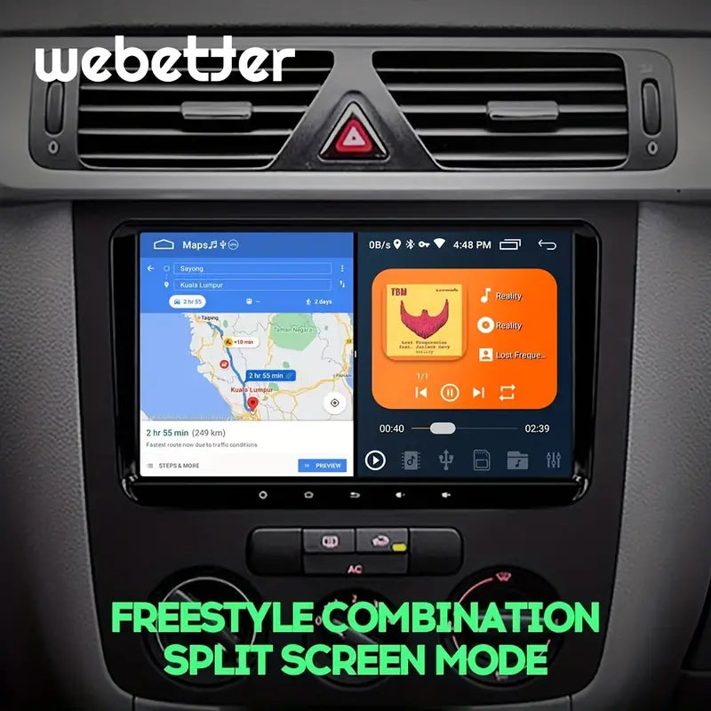 Carplay 9-inch Touchscreen Android Compatible with Volkswagen Skoda Seat كاربلاي شاشة اندرويد 9 انش تناسب فولكسفاجن سكودا سيات