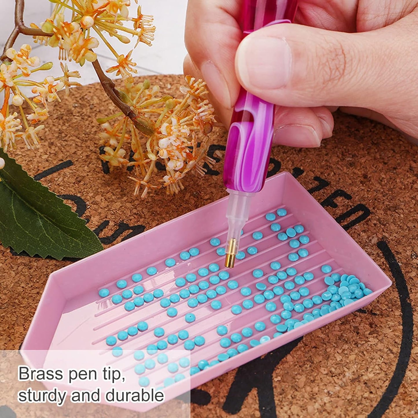 Alayjah, 5D DIY Diamond Painting Set with White Frame, 1 Pc, Educational Creative Drawing Toy for Kids, Fun Paste Art Kit ،  20200010 فصوص ثلاثية الأبعاد  مع إطار أبيض