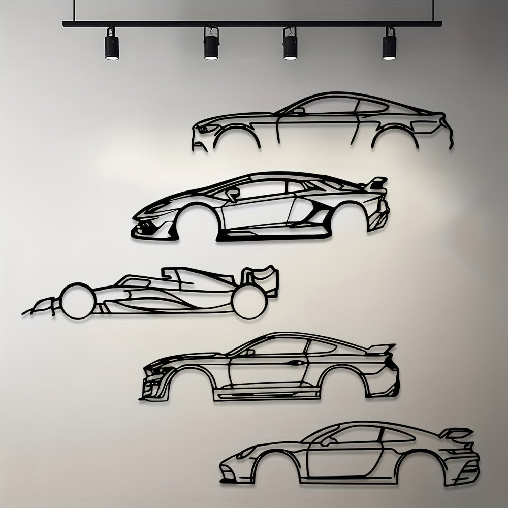 Metal Formula Racing Car Wall Art لوحة فنية جدارية لسيارة سباق الفورمولا المعدنية