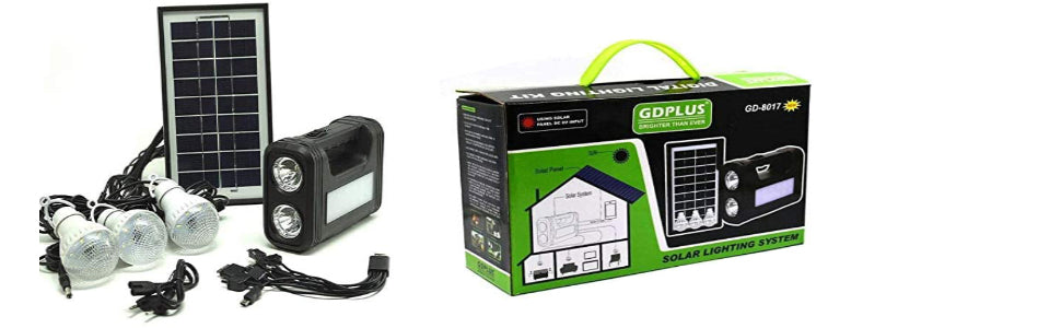 camping Solar power bank and lights 11100040  بور بنك يشحن بالطاقة الشمسية مع مصابيح للتخييم والرحلات
