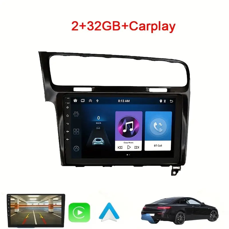 2+32GB Android 12 10.1-inch Display Carplay 1y warranty Compatible with Volkswagen Golf 7 2013-2018 ضمان سنة شاشة نظام ترفية اندرويد 12 فولكسفاجن جولف