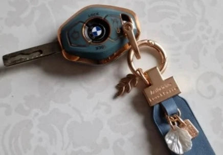 Key Cover Keychain BMW E38 E39 E46 5 Series  3 Series  غطاء مفتاح بي ام مع ميدالية