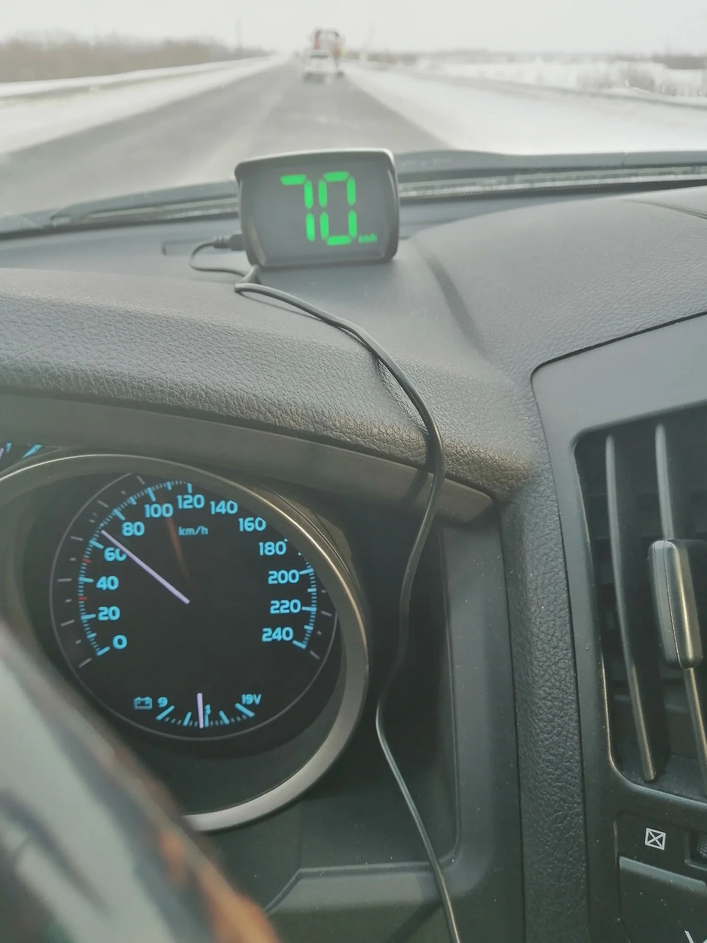 Speedometer GPS Gauge عداد سرعة رقمي يعمل بالاقمار الاصطناعية دقيق